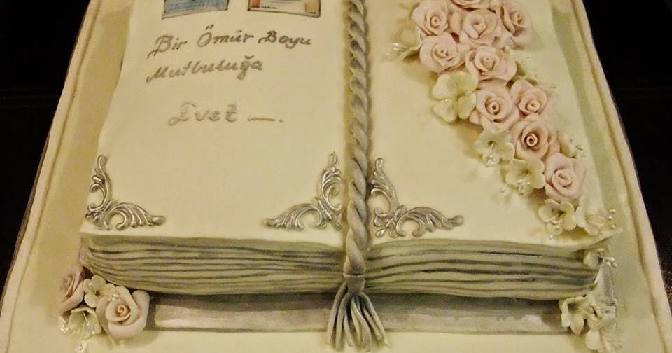 İpek Butik Pasta ,Çikolata ve Kurabiye Kitap şeklinde Nişan ve Düğün