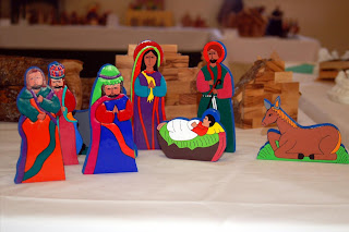 Very colorful manger scene photo Seasonalpics Very colorful manger scene photo
