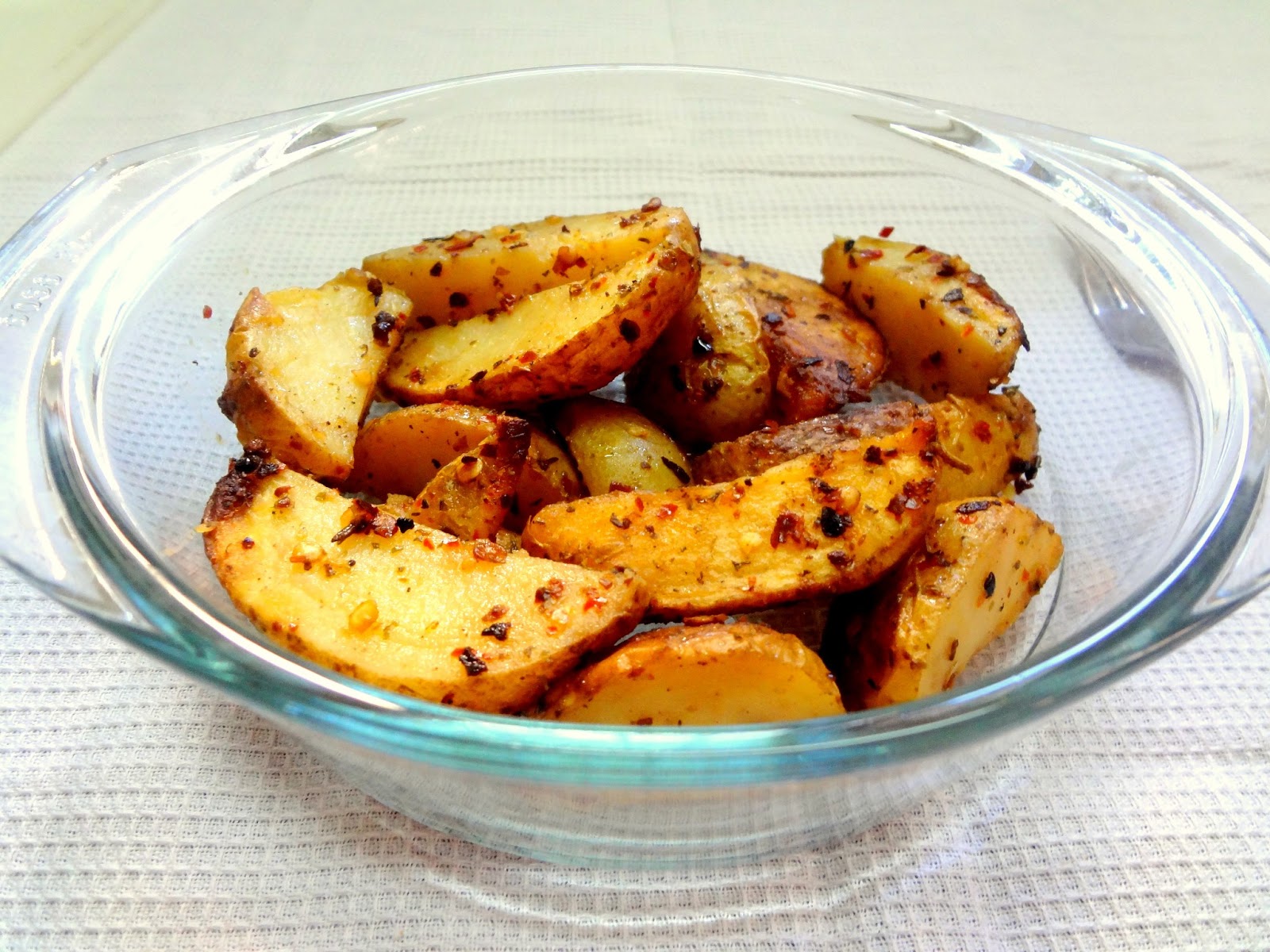 Oven roasted potatoes with Italian seasonings