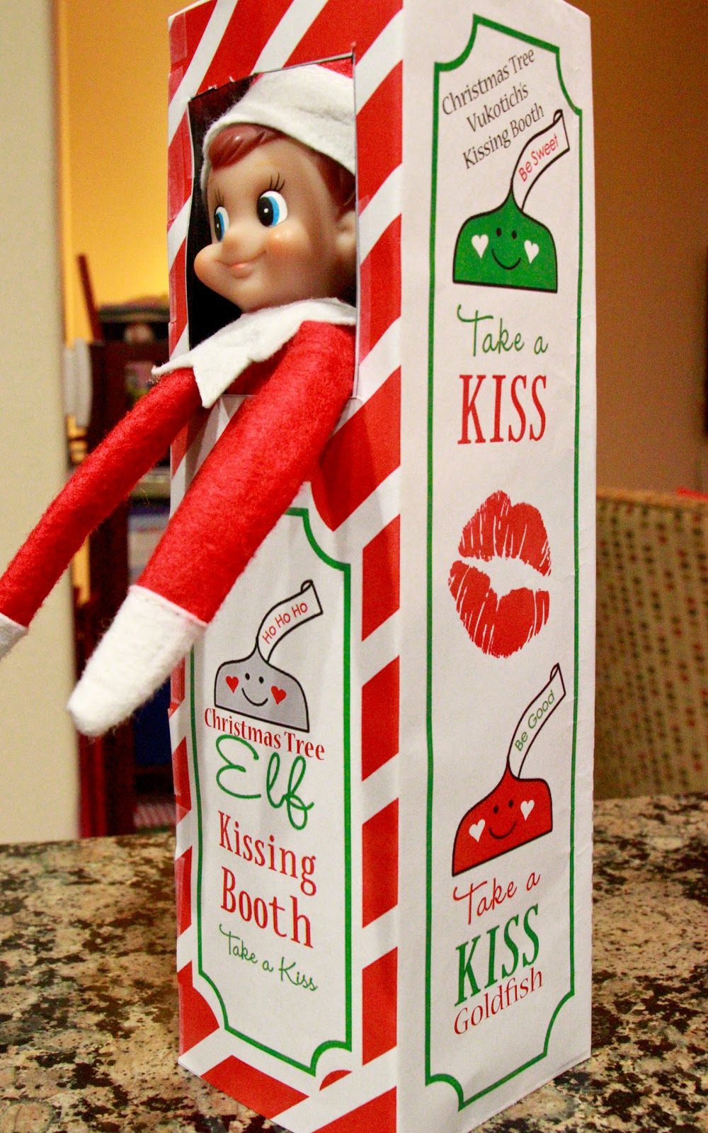 The Vukotich Elf on the Shelf 2013 Kissing Booth