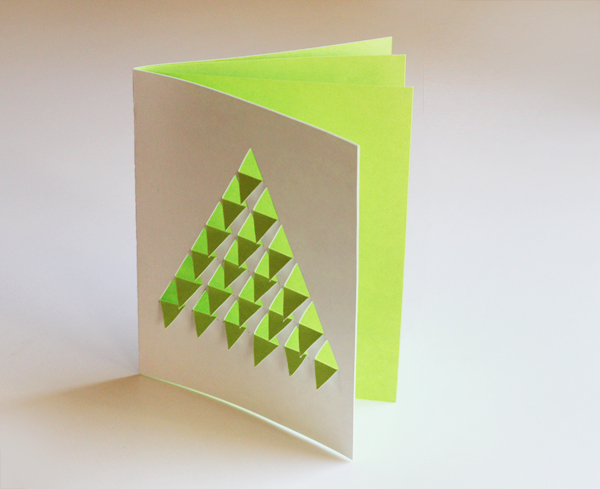 diy geometric christmas tree card how about orange diy geometric christmas tree card how about orange