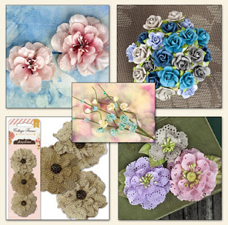Scraps of Elegance July 2013 Home Sweet Home Kit Floral Add On