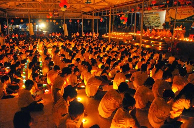 chùa hoa khai,khóa tu mùa hè,đăk nông,thắp nến,tri ân