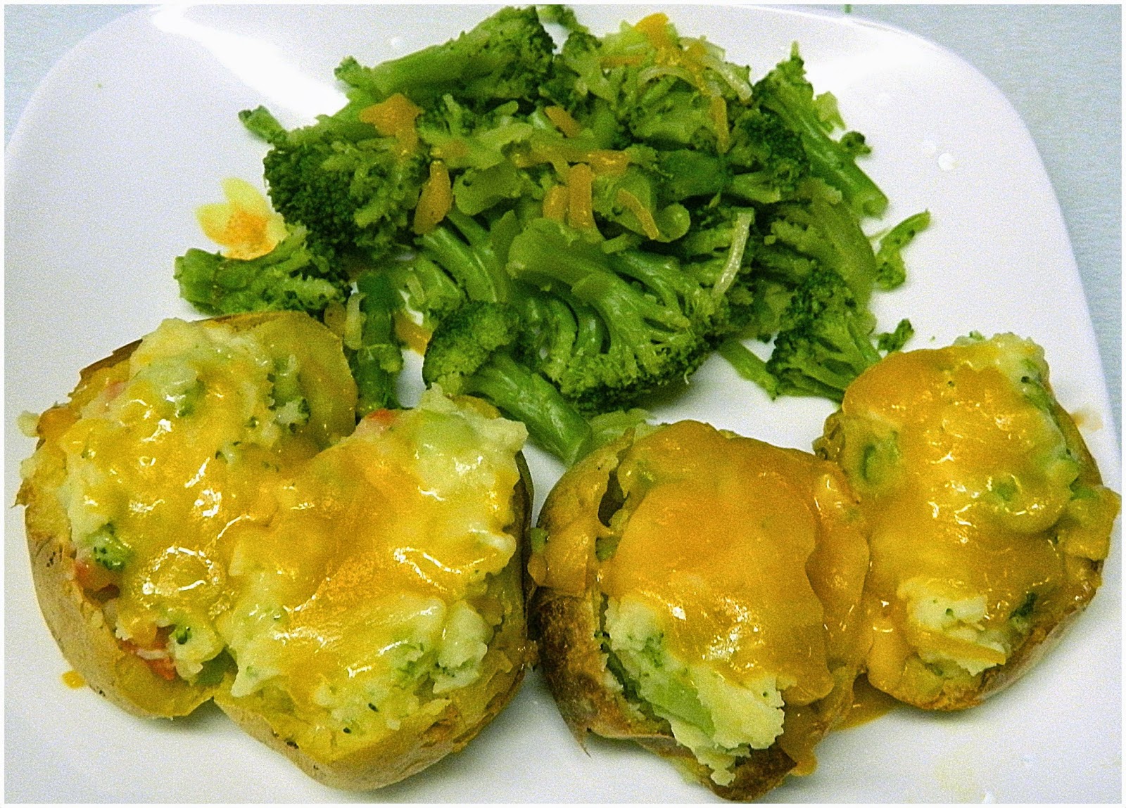 Broccoli Stuffed Creamy Potatoes