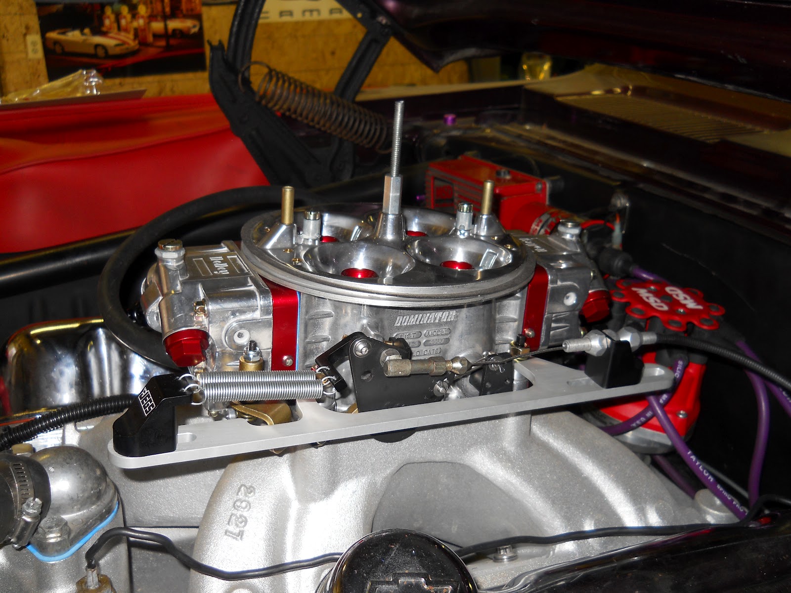 Motor City Muscle Dominator Throttle Bracket/Fuel Pump Bracket