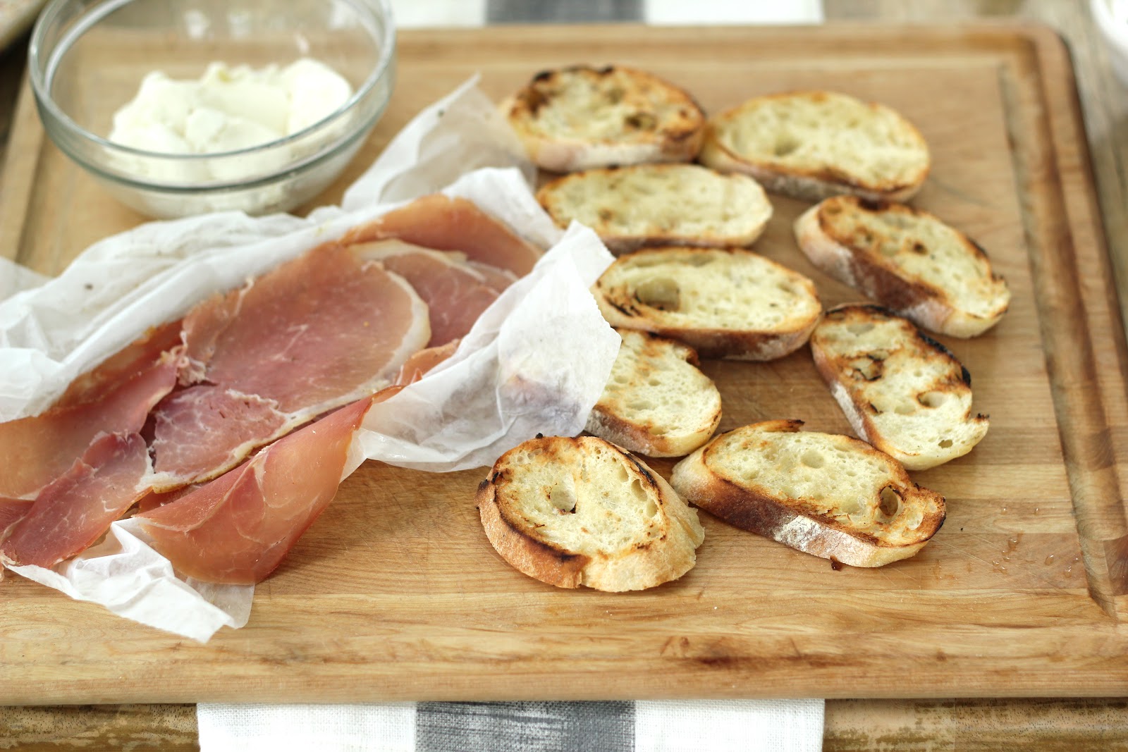 Jenny Steffens Hobick Grilled Prosciutto, Fresh Mozzarella Garlic