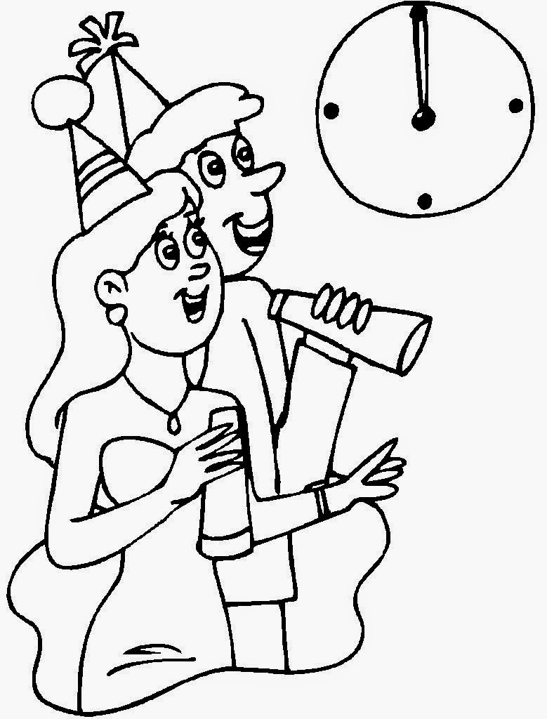 printable new year 03 coloring page New year coloring pages printable