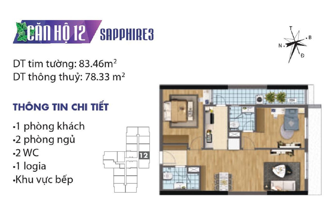 Mặt Bằng Chung Cư Goldmark City Tòa SapPhire 3 Mặt Bằng Chung Cư Goldmark City Tòa SapPhire 3