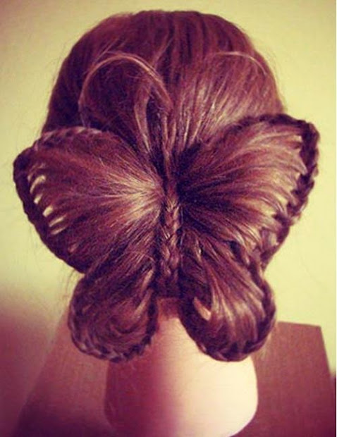 diy butterfly braid hairstyle