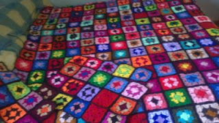 colcha de crochet