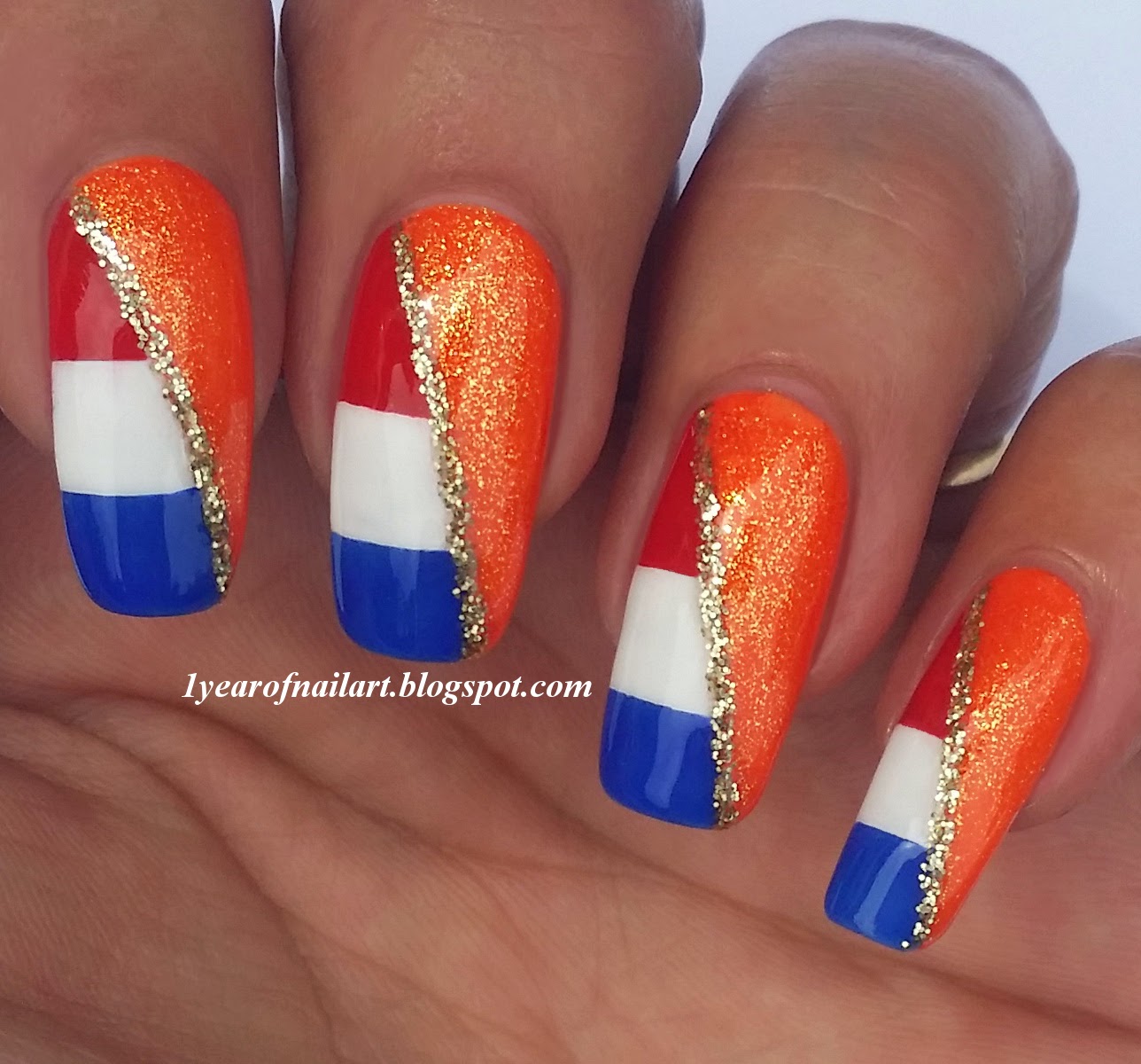 365+ days of nail art Holland nails