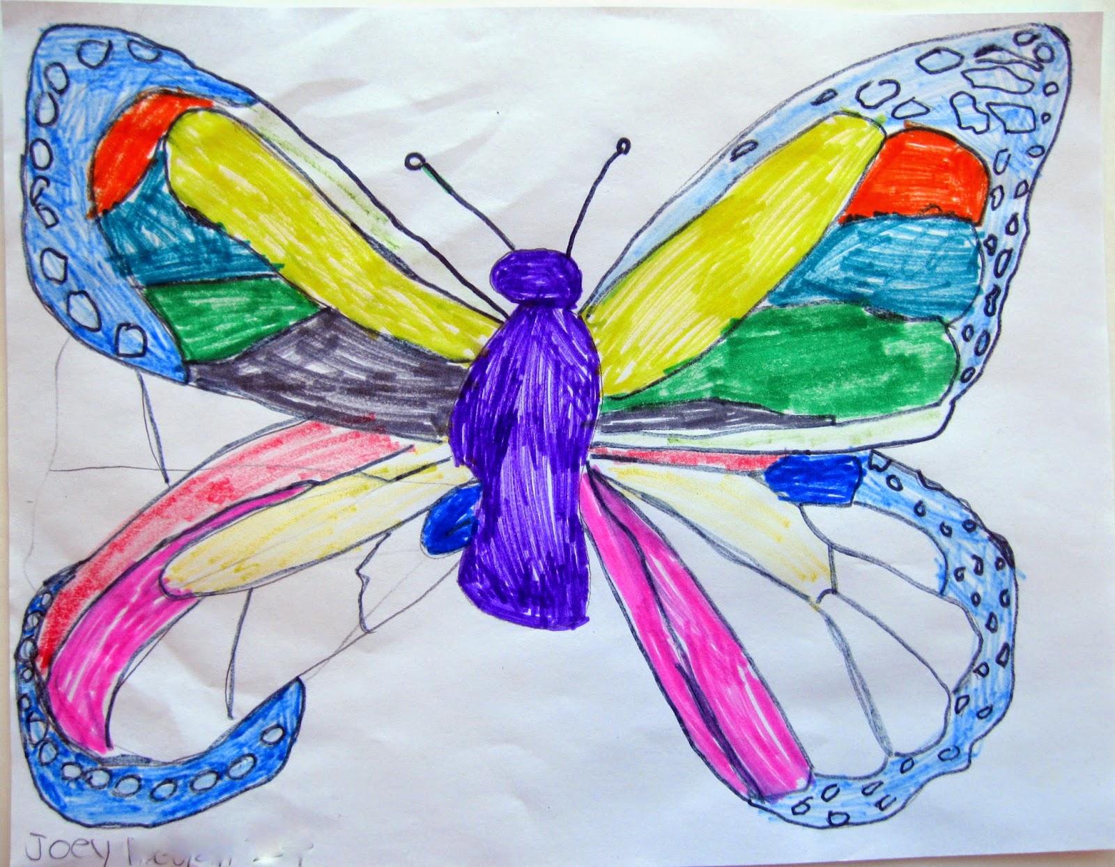 Art Class Ideas Butterfly Symmetry