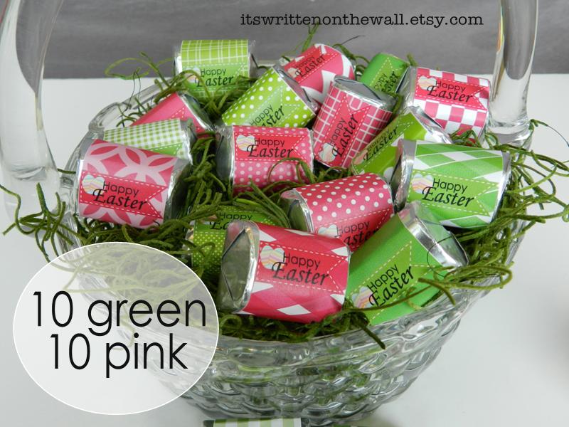 20 Easter Hershey Nugget Wraps for Easter Baskets!