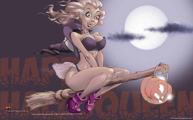 Sexy Witch Pin-up