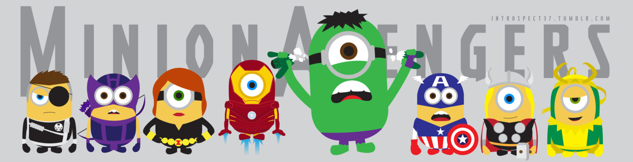 girlfriends of habit: "Despicable Me" Minions as "Avengers"