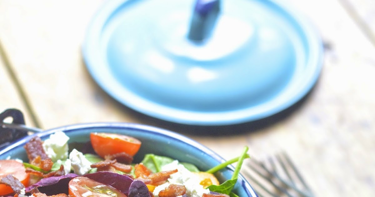 Spinach and Bacon Salad | Virtually Homemade: Spinach and Bacon Salad