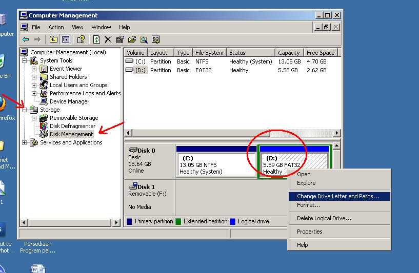 CARA BELAJAR MEMBUAT BLOG Mengembalikan Lokal Disk yang Hilang