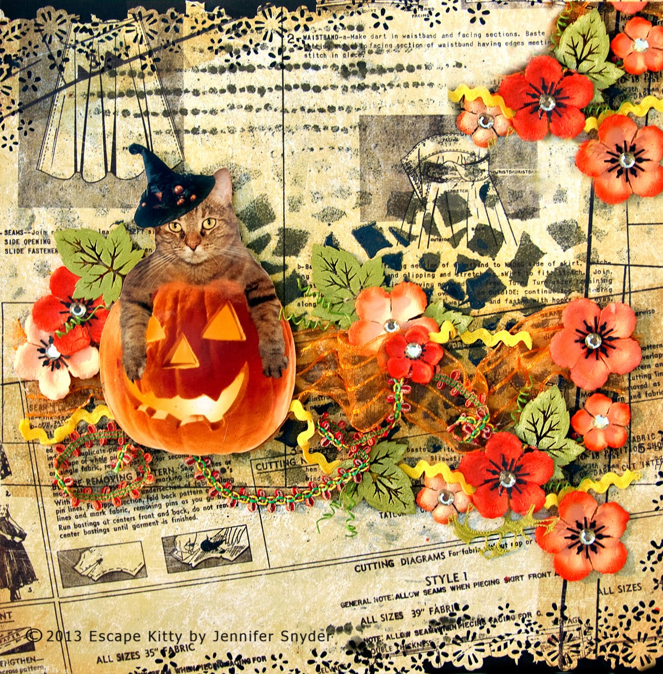 Escape Kitty's Scrappy Adventures Flying Unicorns Kit of the Month Oct