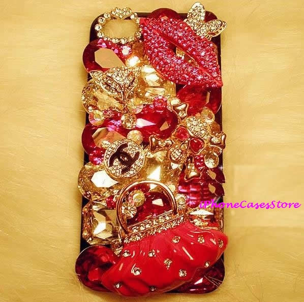 3d Jeweled Iphone 4 Cases3