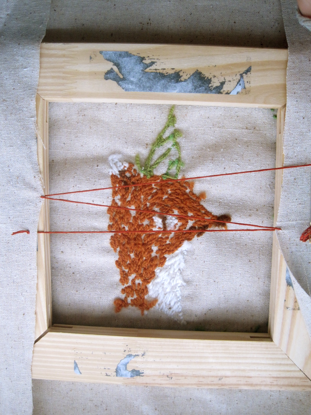 CuriousDoodles How to Frame Fabric or Needlepoint on Canvas Stretchers