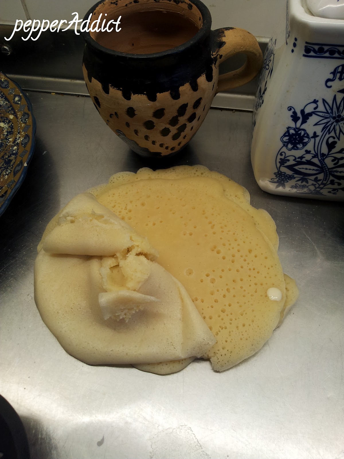 I like pepper The pancake with a thousand holes