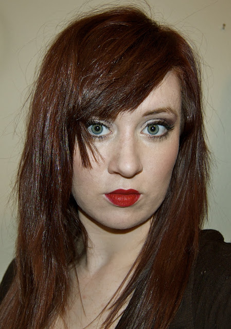 lorac eyeshadow, illamasqua lipstick, style of your own blog, red lips