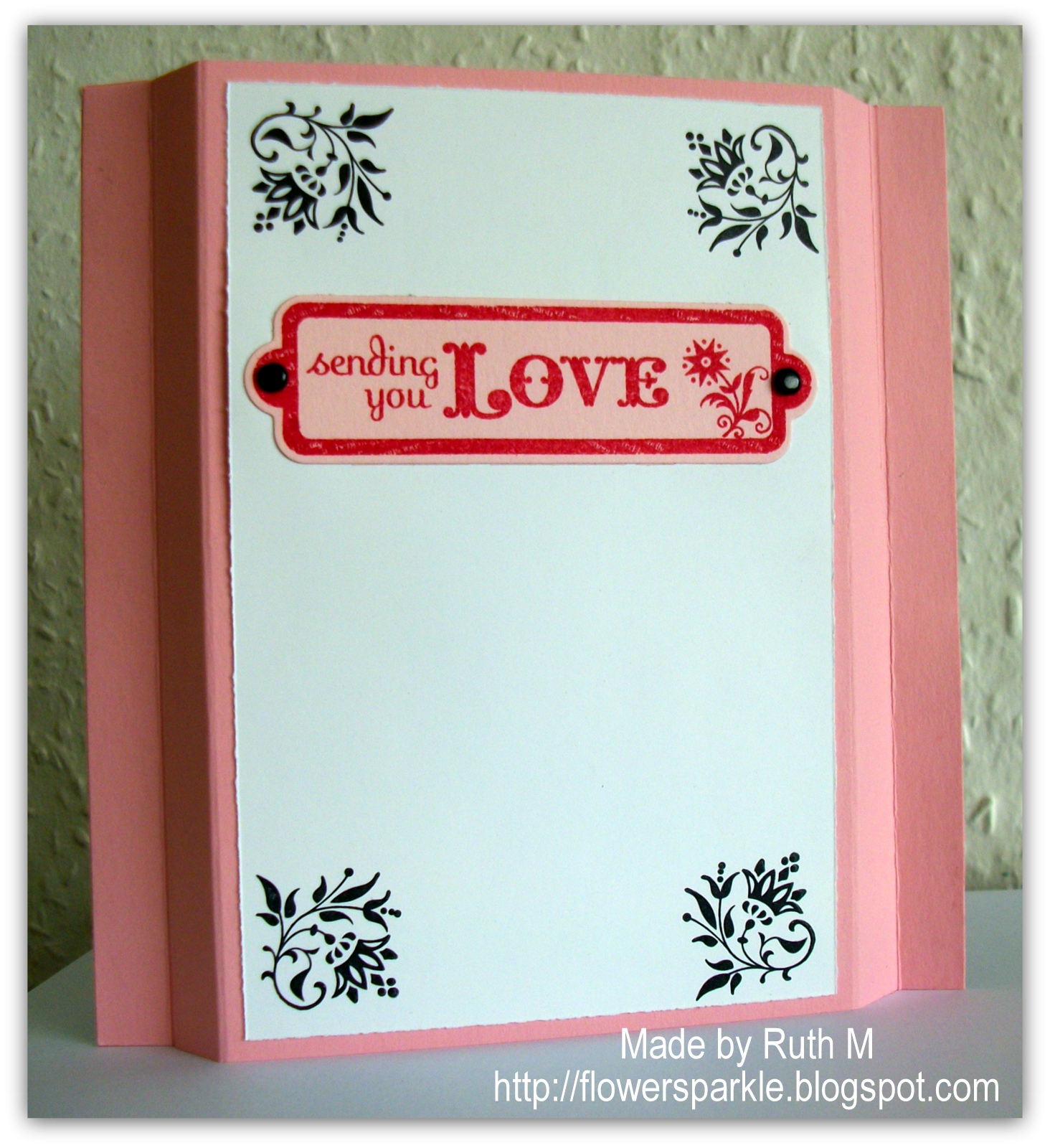 Flower Sparkle Easter Blossoms Shadow Box Card