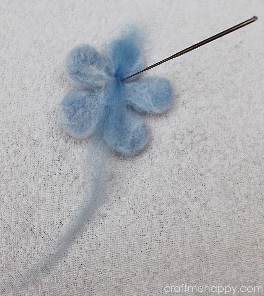 Craft me Happy! Easy Needle Felted Flowers