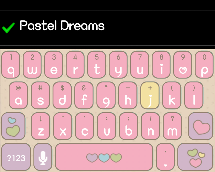 LOve Pink Pastel Dreams Smart Keyboard skin