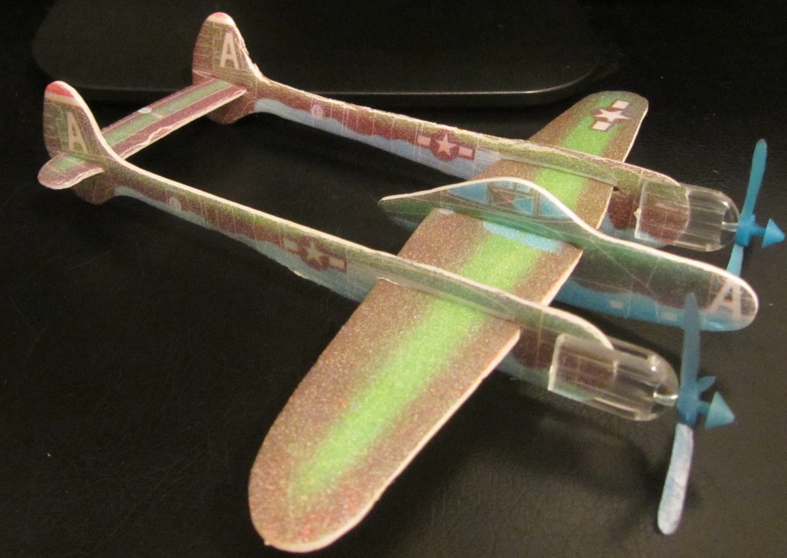 The Styrofoam Glider Squadron Power Prop Gliders 13 Lockheed P38