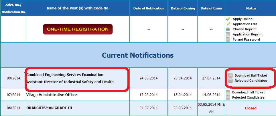 Tnpsc group 2 re exam hall ticket download