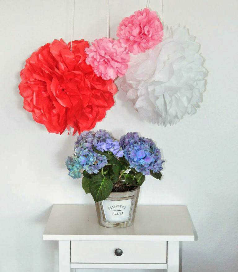 Anleitung Diy Pom Poms Aus Seidenpapier Zum Selbermachen