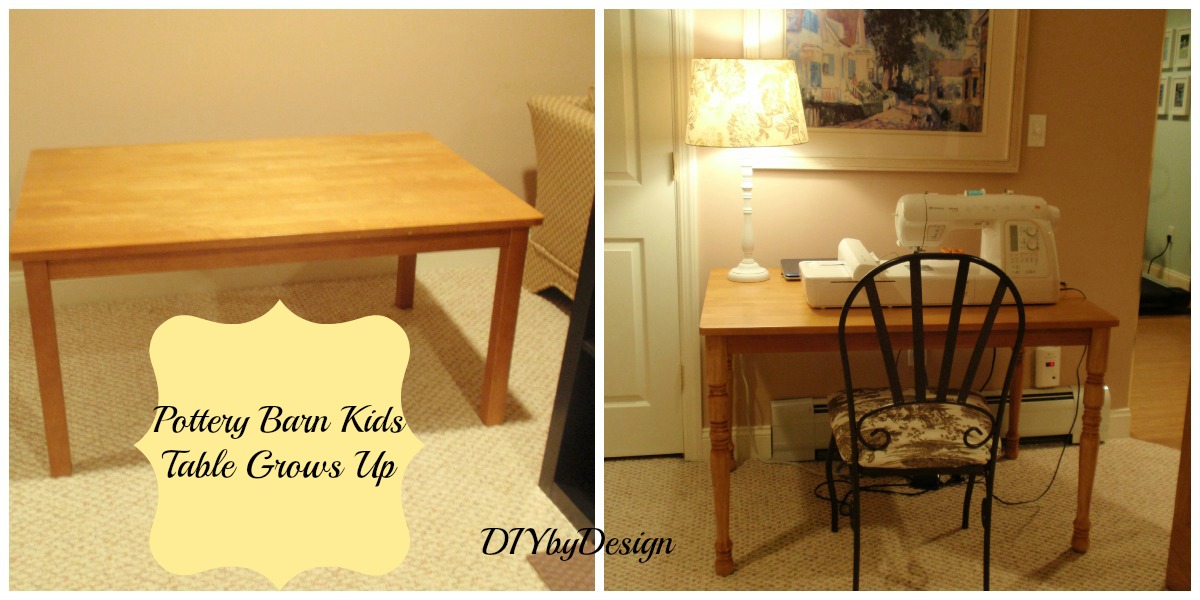 pottery barn table for kids