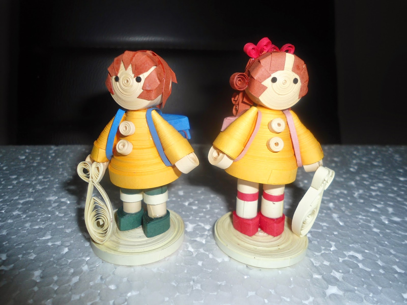 Paper craft and Quilling Paper quilled dolls