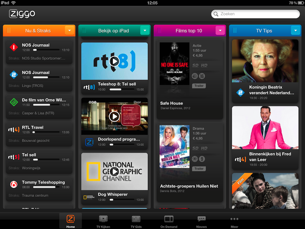 Ziggo app nu ook voor retinascherm Hd technieuws alles over digitale