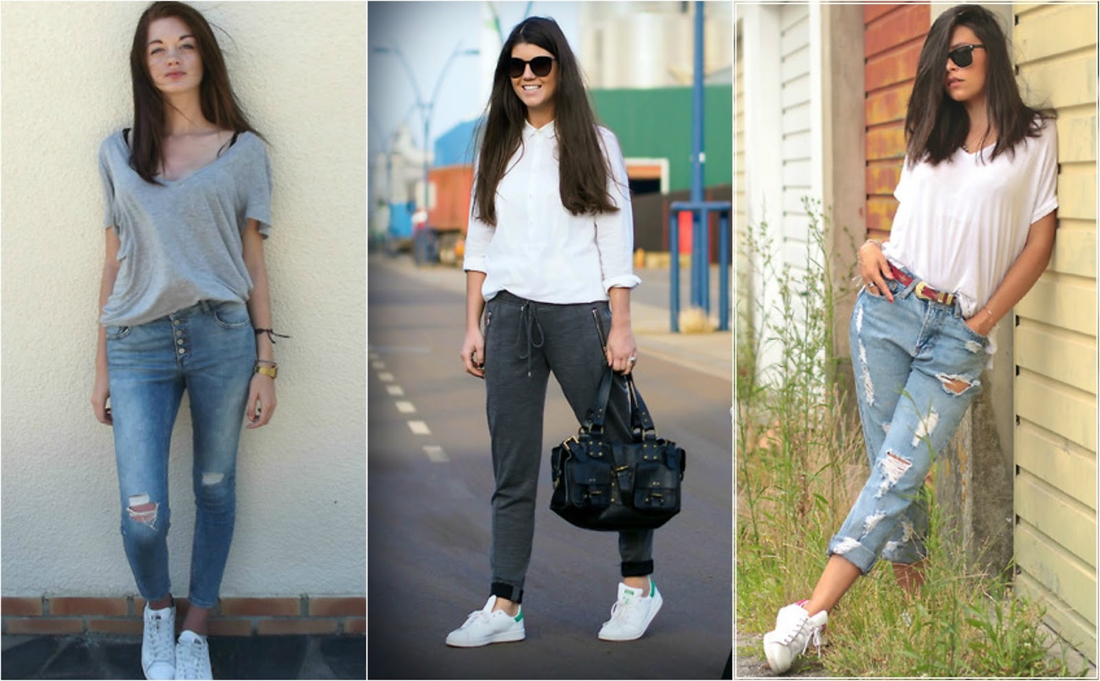 looks com tenis adidas stan smith