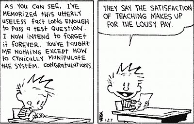 Calvin questioning the system