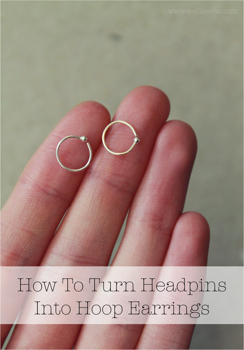 How To Turn Headpins Into Hoop Earrings