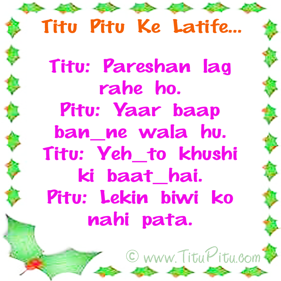 Hindi msg of titu pitu titu pitu jokes in Hindi Haryanvi makhol