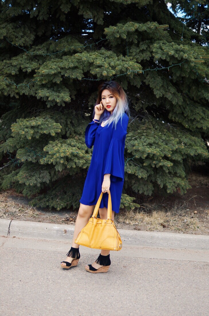 Bell Sleeve Dress and Fringe Sandals2 Bell Sleeve Dress and Fringe Sandals2