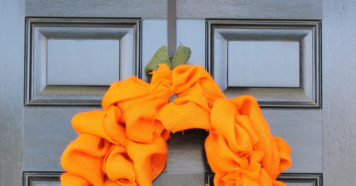 With Power, Love and a Strong Spirit: Fall Pumpkin Burlap Wreath