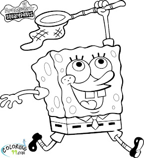 spongebob square pants coloring sheets