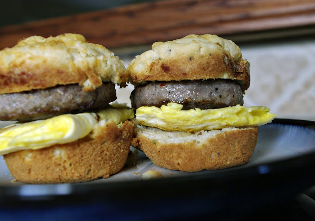 cheddar sausage biscuit