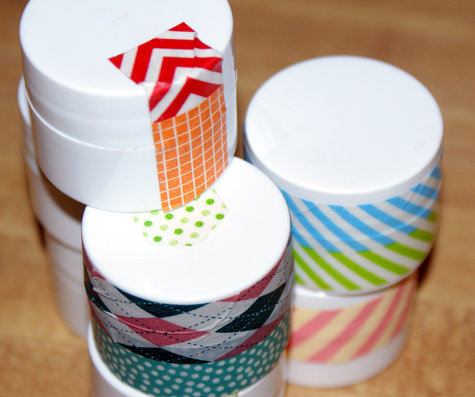 DIY Pretty Washi Tape Lip Balm Pots - Mango Red Shimmer Tinted Lip Balm Recipe 