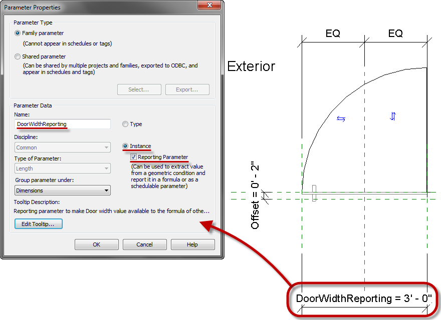 The Architect's Desktop Revit Residential Door Tag 2 Reporting