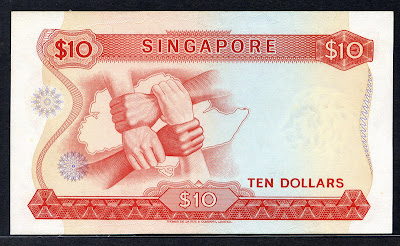 Singapore currency notes Singapore banknotes 10 Dollars banknote