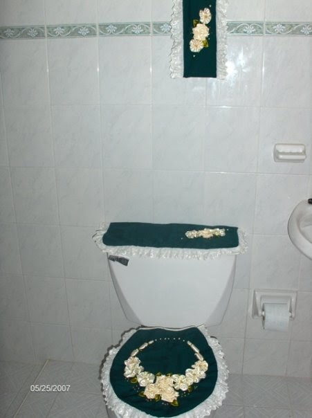 Manos Creativas: Juego de baño verde
