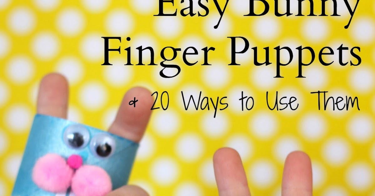 Bunny Finger Puppets Reading Confetti