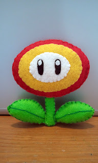 How to Make a Super Mario Fire Flower felt plushie tutorial