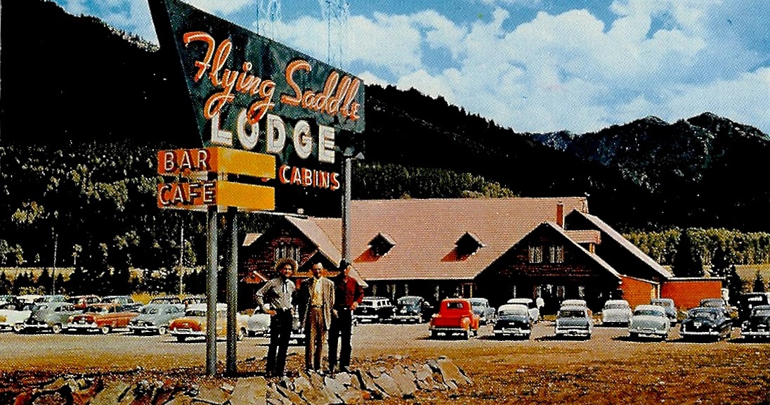 The Postcard Motel Flying Saddle Lodge Alpine, WY
